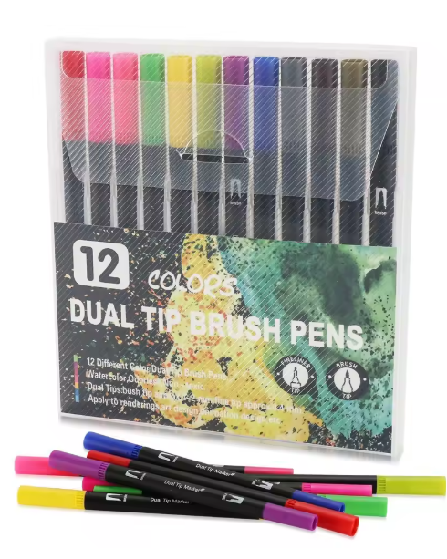 Crayons Feutres Doubles Pointes