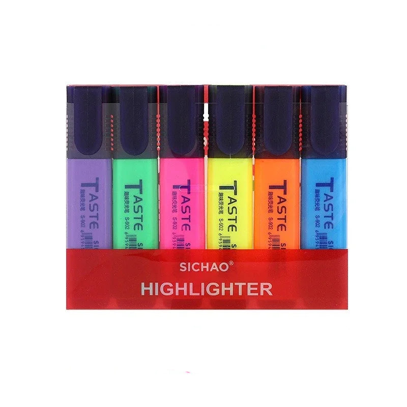 Surligneurs Fluo 4, 6 ou 8 pièces
