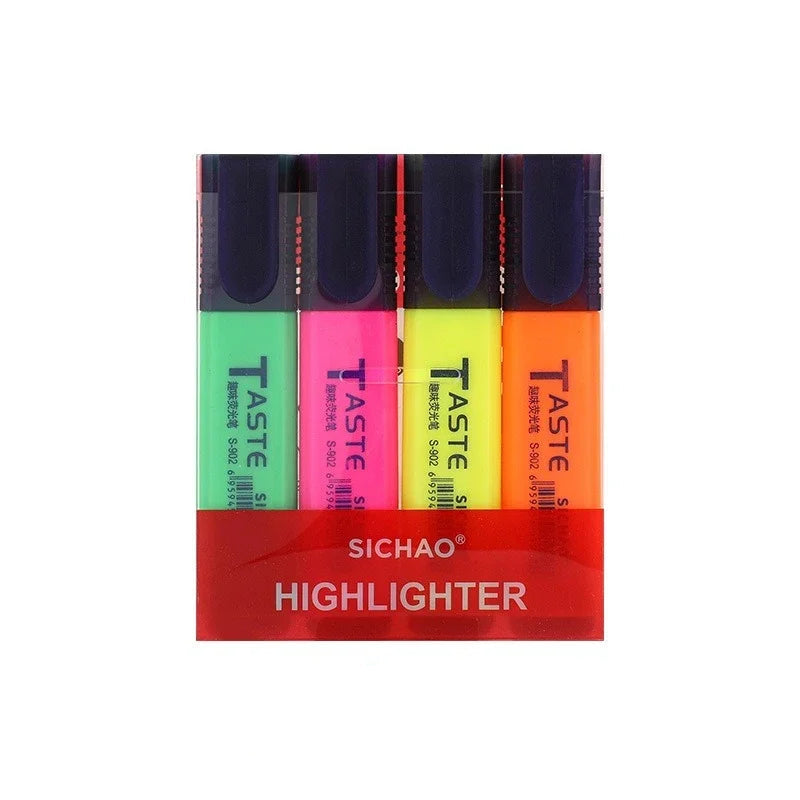 Surligneurs Fluo 4, 6 ou 8 pièces