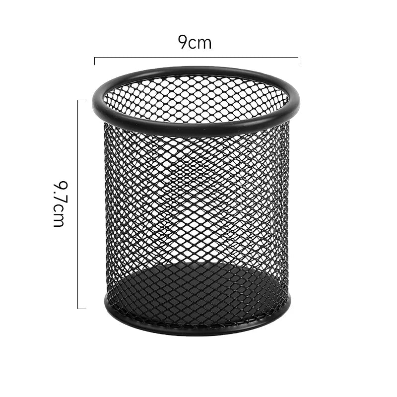 Pot à crayon - Métal Maille Noir