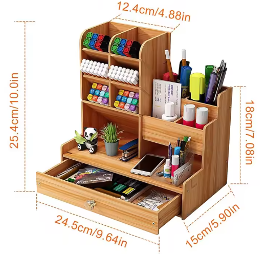 Organisateur de Bureau en Bois - DIY à Monter Soi-même
