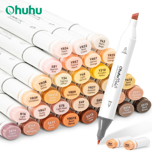 OHUHU Feutres à Alcools 36 couleurs Beiges - Oahu