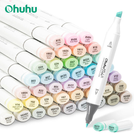 OHUHU Feutres à Alcools Pastel - Oahu