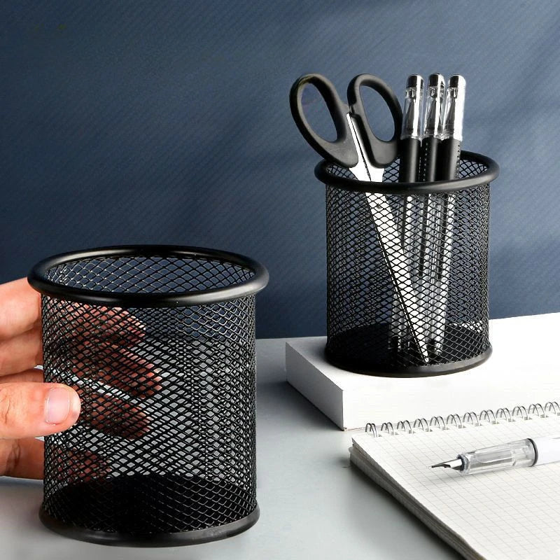 Pot à crayon - Métal Maille Noir