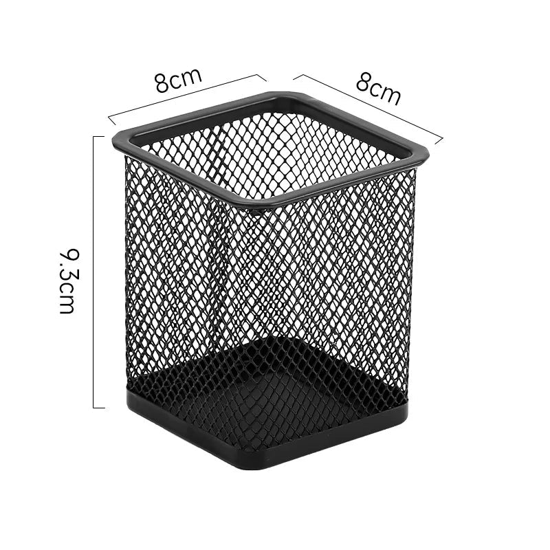 Pot à crayon - Métal Maille Noir