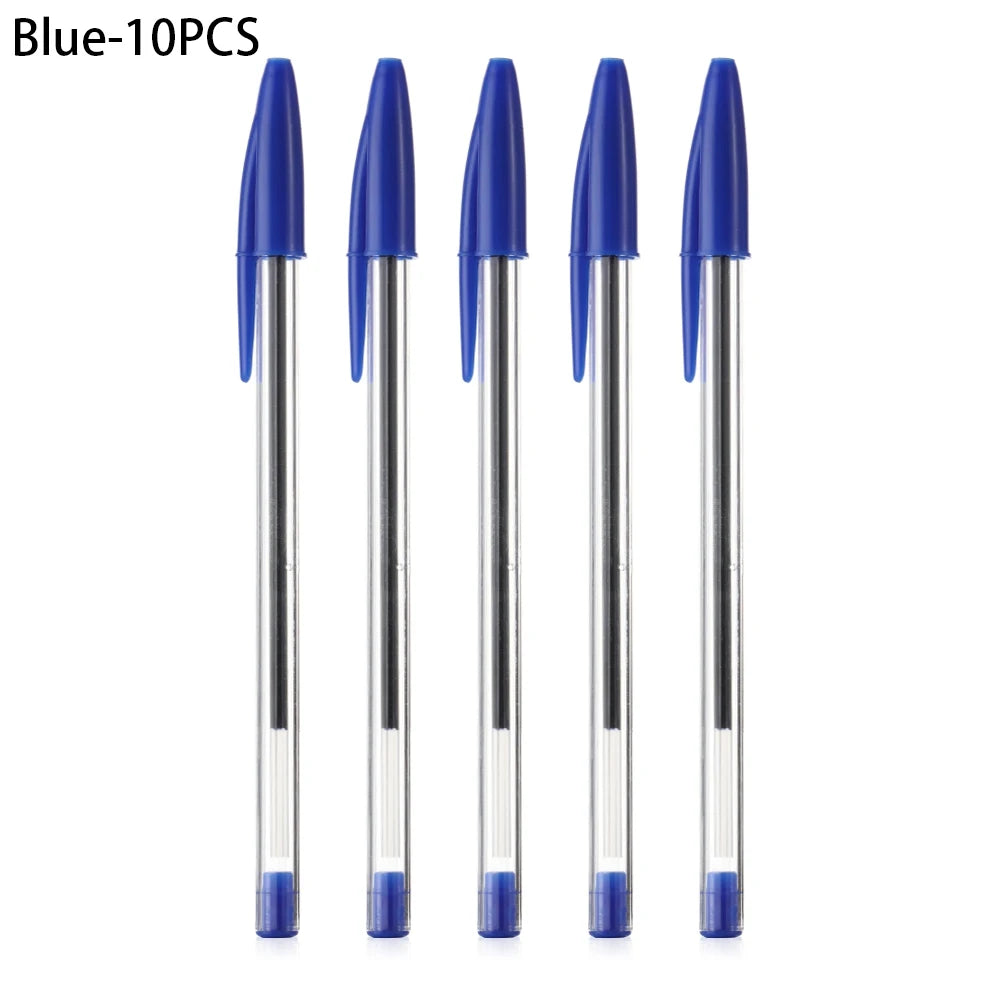 Stylo Bleu, Noir et Rouge 5 ou 10 pièces