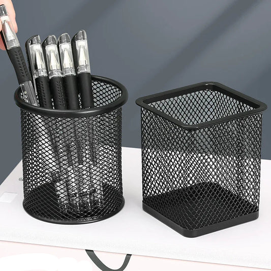 Pot à crayon - Métal Maille Noir